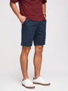 Ombre Clothing Férfi strukturált rövidnadrág REGULAR FIT - sötét kék V3 OM-SRSK-0124 Ombre Clothing