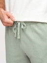 Ombre Clothing Férfi rövidnadrág REGULAR FIT francia frottír kötöttből - pasztell zöld V3 OM-SRSK-0196 Ombre Clothing