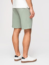 Ombre Clothing Férfi rövidnadrág REGULAR FIT francia frottír kötöttből - pasztell zöld V3 OM-SRSK-0196 Ombre Clothing