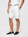 Ombre Clothing Férfi viszkóz strukturált rövidnadrág REGULAR - fehér V1 OM-SRCS-0203 Ombre Clothing