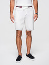 Ombre Clothing Férfi viszkóz strukturált rövidnadrág REGULAR - fehér V1 OM-SRCS-0203 Ombre Clothing