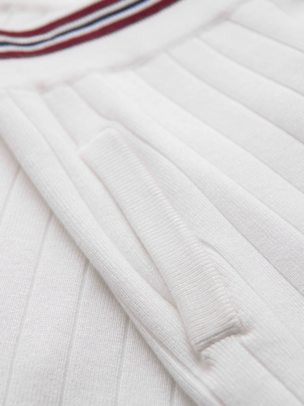 Ombre Clothing Férfi viszkóz strukturált rövidnadrág REGULAR - fehér V1 OM-SRCS-0203 Ombre Clothing