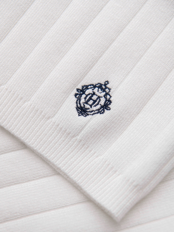 Ombre Clothing Férfi viszkóz strukturált rövidnadrág REGULAR - fehér V1 OM-SRCS-0203 Ombre Clothing