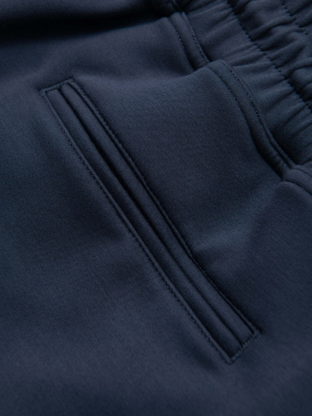 Ombre Clothing Férfi sima kötött rövidnadrág REGULAR FIT - sötét kék V4 OM-SRBC-0153 Ombre Clothing