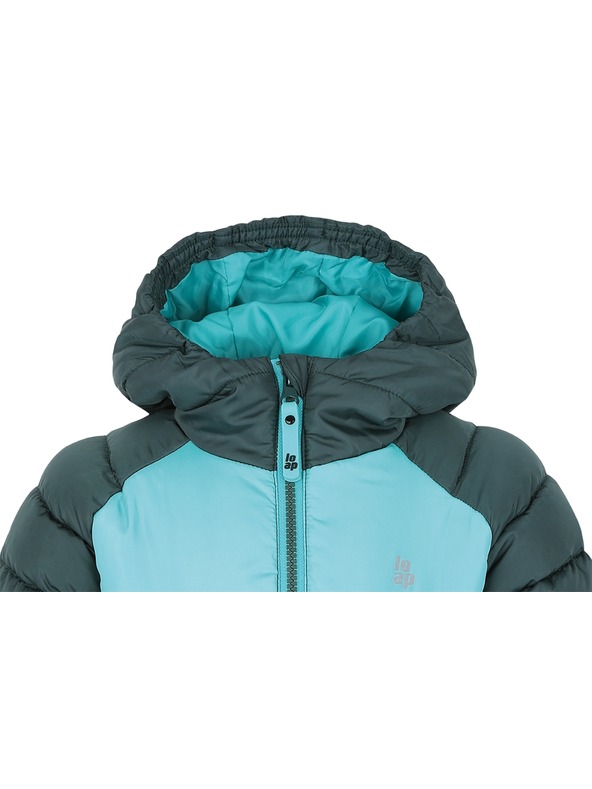 Loap Gyermek kabát LOAP INSUM Sötétzöld/Sötétzöld