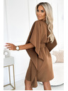 numoco SOFIA Pillangó ruha derékban megkötve - cappuccino