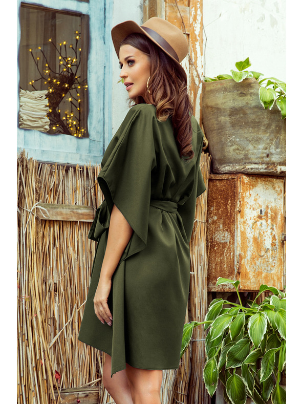 numoco SOFIA Pillangó ruha - KHAKI