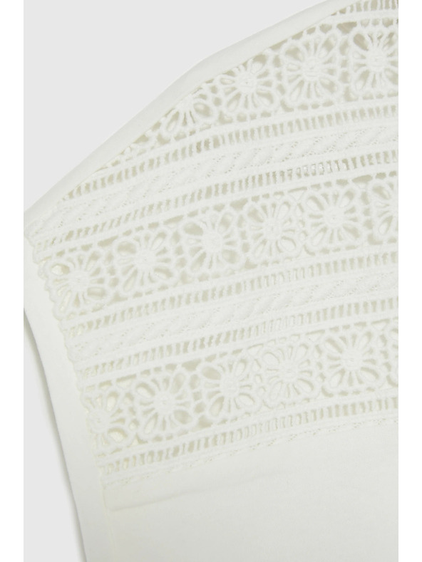 Moodo Moodo fehér pamut csipke blúz