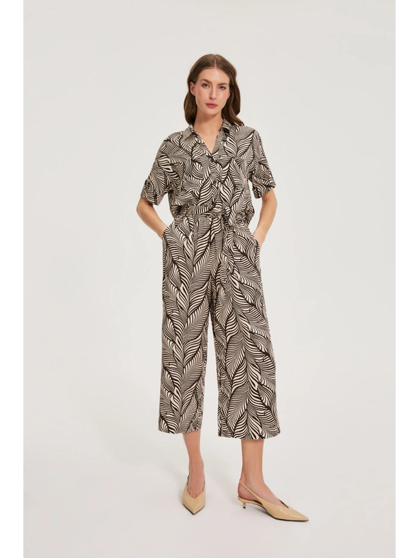 Moodo Moodo viszózos culottes nadrág