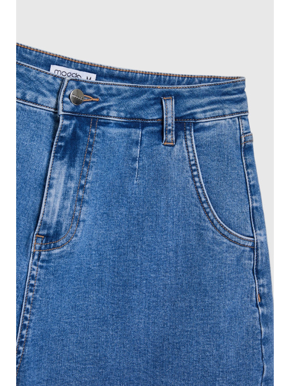 Moodo Moodo kék farmerrövidnadrág