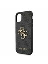 Guess Guess PU 4G fém logós hátlap iPhone 11 készülékhez Szürke