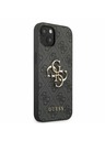 Guess PU 4G Metal Logo Zadní Kryt pro iPhone 13 Grey Telefontok