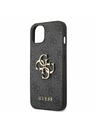 Guess PU 4G Metal Logo Zadní Kryt pro iPhone 13 Grey Telefontok