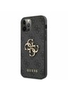 Guess Guess PU 4G fém logós fém hátlap iPhone 12 Pro Max szürke táskához