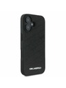 Karl Lagerfeld Karl Lagerfeld PU Steppelt Minta Hátlap iPhone 16 Fekete