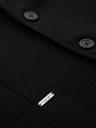 Ombre Clothing Férfi fekete zakó SLIM finom textúrával