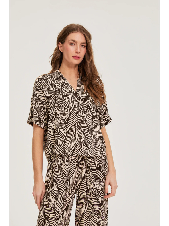 Moodo Barna viszkóz ing Moodo