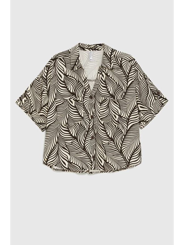 Moodo Barna viszkóz ing Moodo