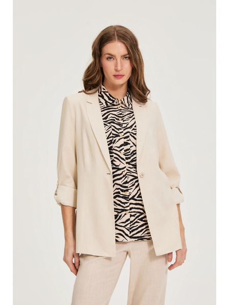 Moodo Lenvászon keverékű nőszemélyes bézs Moodo