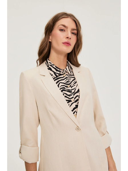 Moodo Lenvászon keverékű nőszemélyes bézs Moodo