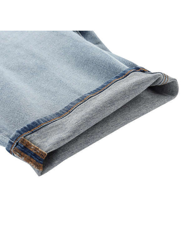 ALPINE PRO Férfi farmer rövidnadrág ALPINE PRO JENNER mood indigo