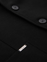 Ombre Clothing Férfi fekete zakó SLIM finom textúrával