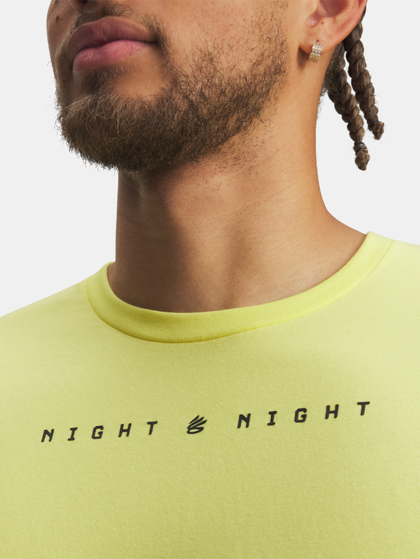Under Armour Férfi póló Under Armour Curry Night Night Tee-YLW