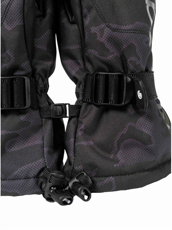 Meatfly Meatfly férfi kesztyű Limp Morph Black