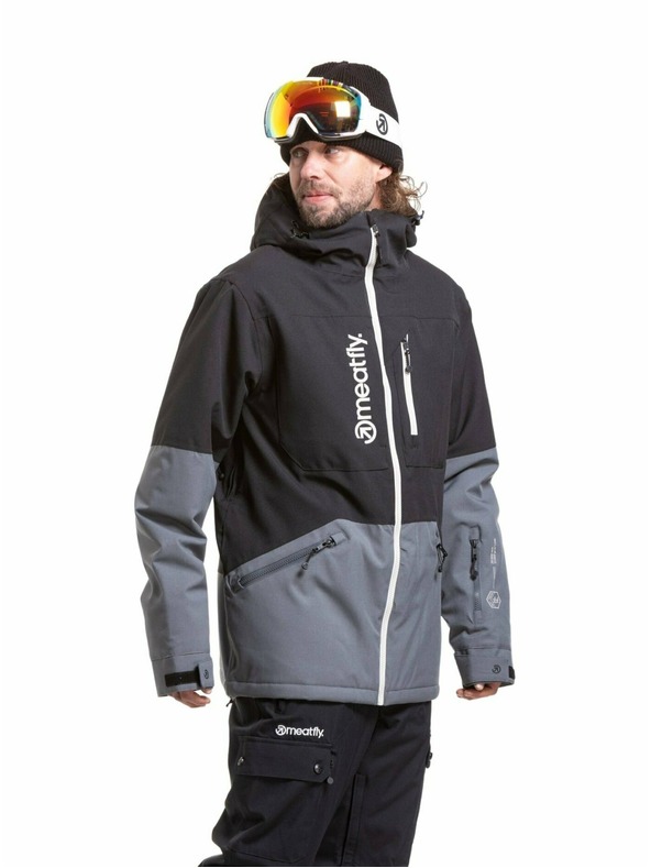 Meatfly Meatfly férfi SNB & SKI dzseki Helios Dark Grey / Black