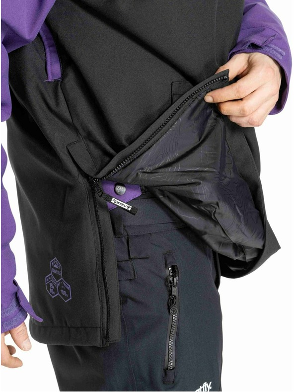 Meatfly Meatfly férfi SNB & SKI dzseki Slinger Petunia / Black