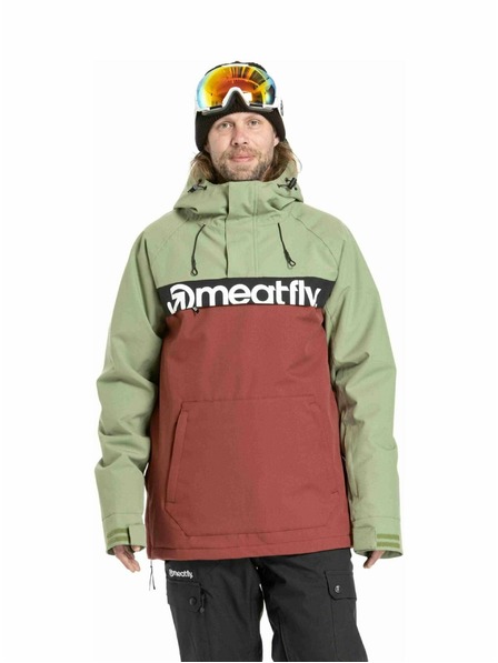 Meatfly Meatfly férfi SNB & SKI dzseki Slinger Oil Green / Merlot