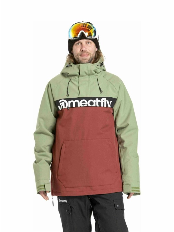 Meatfly Meatfly férfi SNB & SKI dzseki Slinger Oil Green / Merlot