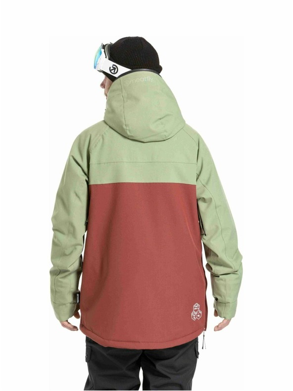 Meatfly Meatfly férfi SNB & SKI dzseki Slinger Oil Green / Merlot