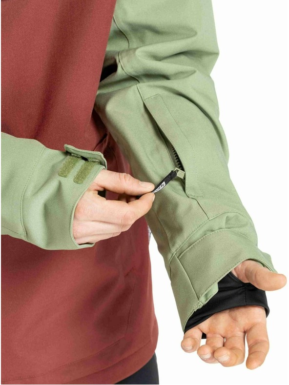 Meatfly Meatfly férfi SNB & SKI dzseki Slinger Oil Green / Merlot