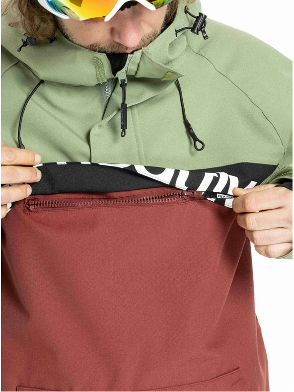 Meatfly Meatfly férfi SNB & SKI dzseki Slinger Oil Green / Merlot