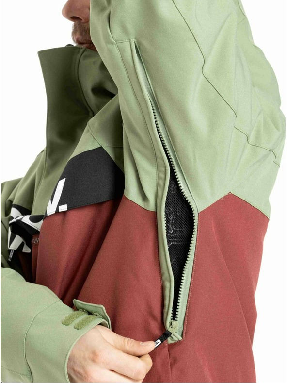 Meatfly Meatfly férfi SNB & SKI dzseki Slinger Oil Green / Merlot