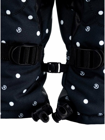 Meatfly Meatfly női kesztyű Manson Black Dots