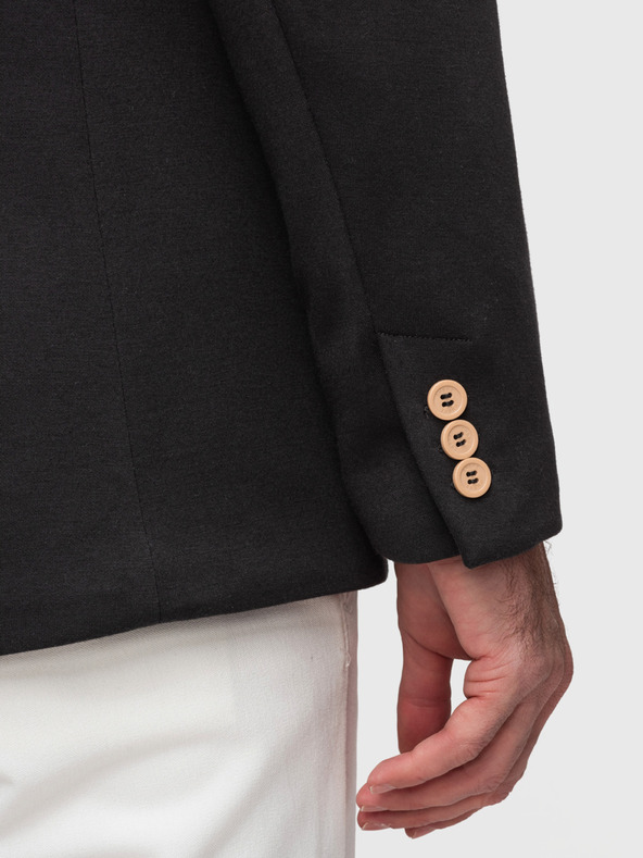 Ombre Clothing Férfi kötött zakó SLIM FIT szabásban - fekete V5 M170 Ombre Clothing