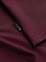 Ombre Clothing Férfi sima garbó hosszú ujjú - burgundia V6 OM-LSCL-0130 Ombre Clothing