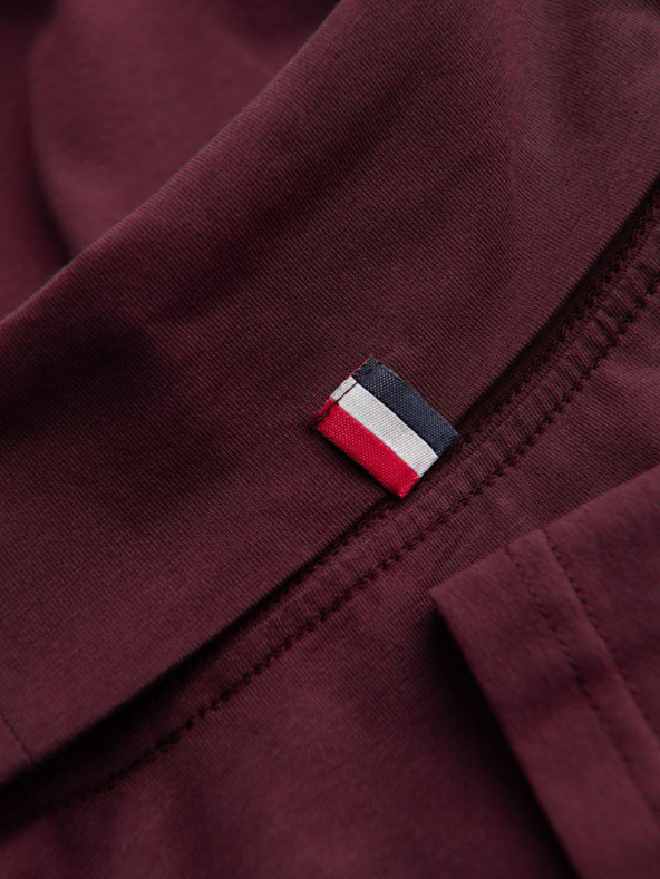 Ombre Clothing Férfi sima garbó hosszú ujjú - burgundia V6 OM-LSCL-0130 Ombre Clothing