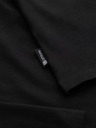 Ombre Clothing Férfi garbó hosszú ujjú - fekete V1 OM-LSCL-0130 Ombre Clothing