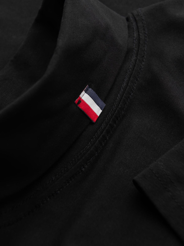 Ombre Clothing Férfi garbó hosszú ujjú - fekete V1 OM-LSCL-0130 Ombre Clothing