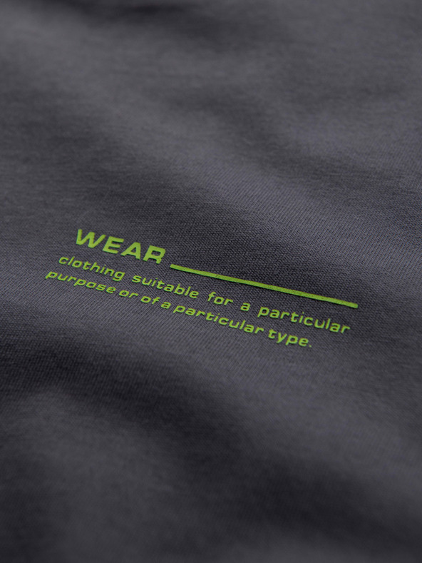 Ombre Clothing Férfi pamut ujjak nélküli TANK TOP póló - grafitszürke V2 OM-TSTT-0243 Ombre Clothing