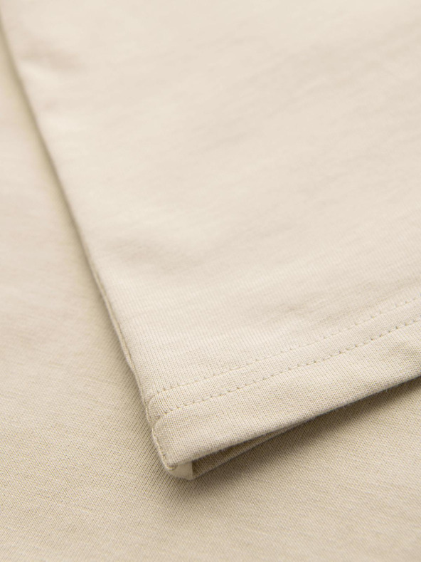 Ombre Clothing Férfi pamut TANK TOP póló ujjak nélkül - krém V3 OM-TSTT-0243 Ombre Clothing