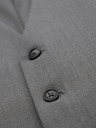 Ombre Clothing Elegáns klasszikus férfi mellény halszálka mintával SLIM FIT - szürke V1 V65 Ombre Clothing