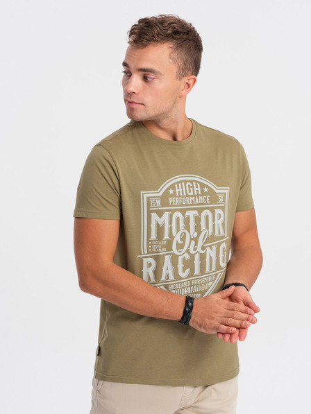 Ombre Clothing Khaki férfi ing Ombre ruházat