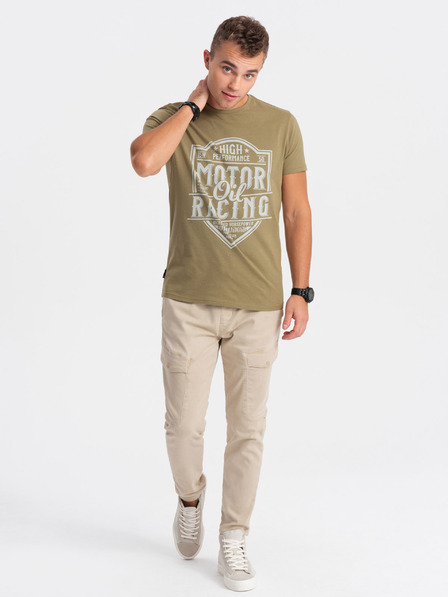 Ombre Clothing Khaki férfi ing Ombre ruházat