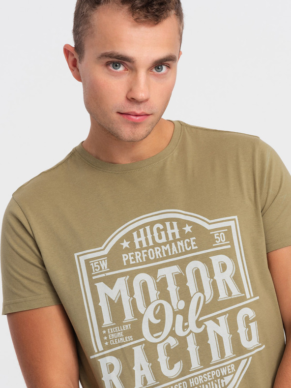 Ombre Clothing Khaki férfi ing Ombre ruházat
