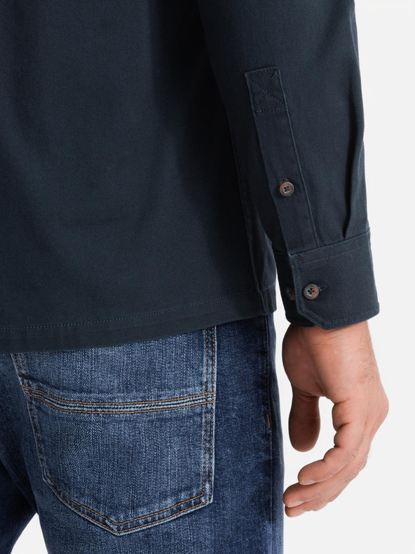 Ombre Clothing Sötétkék férfi ombre ruházat felső ruházat ing