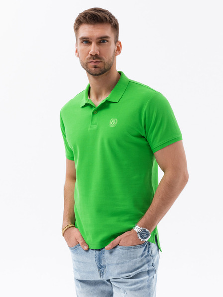 Ombre Clothing Zöld férfi alapvető póló póló Ombre ruházat